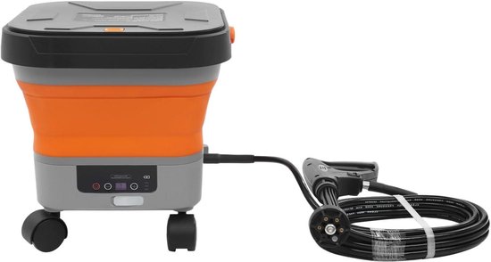 Draagbare Hogedrukreiniger - Drukreiniger Auto - Voertuigen Reinigen - Ingebouwd Waterreservoir - 13 Liter - Zwart Oranje