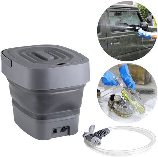 Draagbare Lagedrukreiniger - Emmer, Accu, Pomp - 9L - Draagbare Douche van Inno Cuisinno