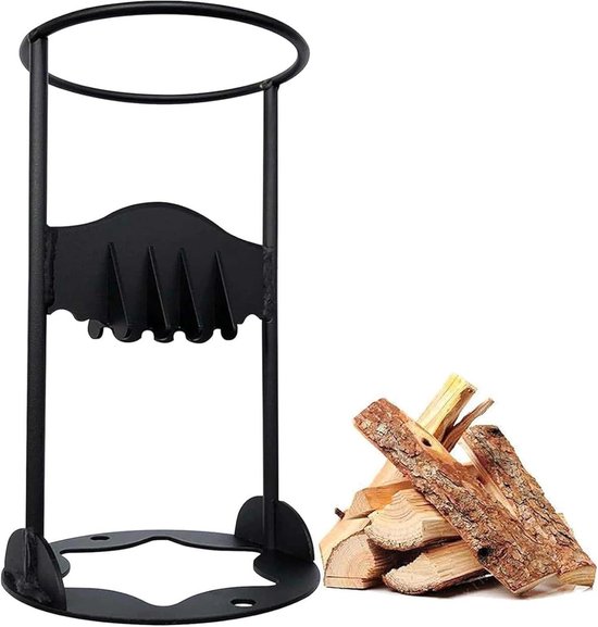 Draagbare, stevige houtklover - Handmatige houtsplijter - Houtklover Gietijzer - brandhoutsplijter - Geschikt Voor thuis en buitenkampeervuurkorve - Draagbare Open Haard Accessoire - 31×21×19cm van Merkloos	