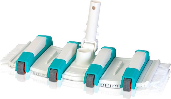 Draaibare Handveger met Zijborstel en 8 Wielen van Merkloos	