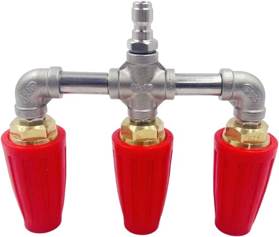 Draaibare spuitmonden – Driedubbele turbine, snelkoppeling, voor tuin van Merkloos	