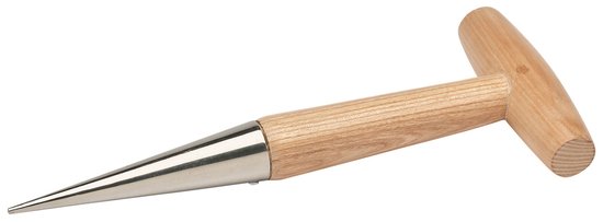 Draper Heritage roestvrijstalen pootstok met essenhouten handvat