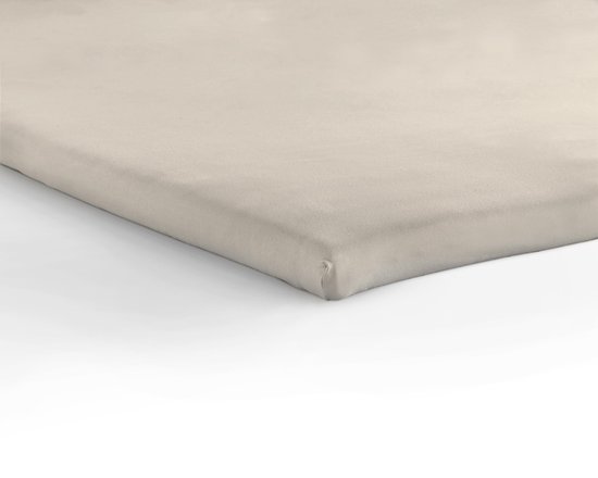 Dreamhouse Jersey Topper - Hoeslaken - 160x200/220 - Creme van Merkloos	