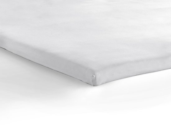 Dreamhouse Jersey Topper - Hoeslaken - 180x200/220 - Wit van Dreamhouse
