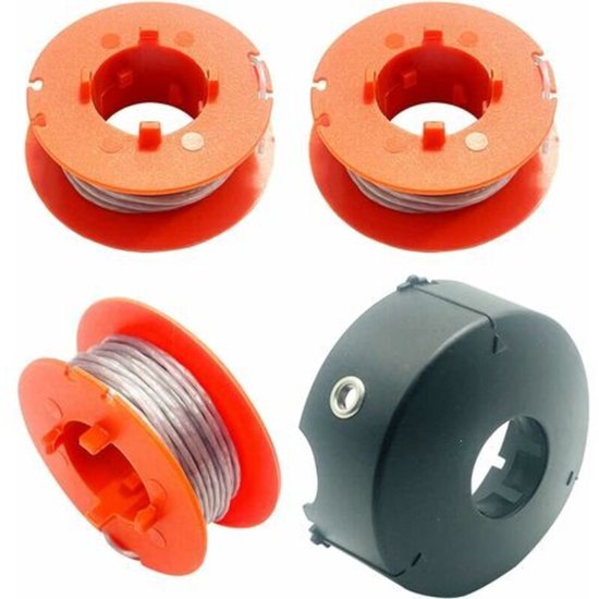 Drie vervangende maaidraden Geschikt voor Bosch ART 23/26/30 Combitrim 23/26 Easytrim maaiers, Geschikt voor Bosch enkelvoudige rolmaaier F016800175, met één rolbeschermer Geschikt voor Bosch F016L71088.