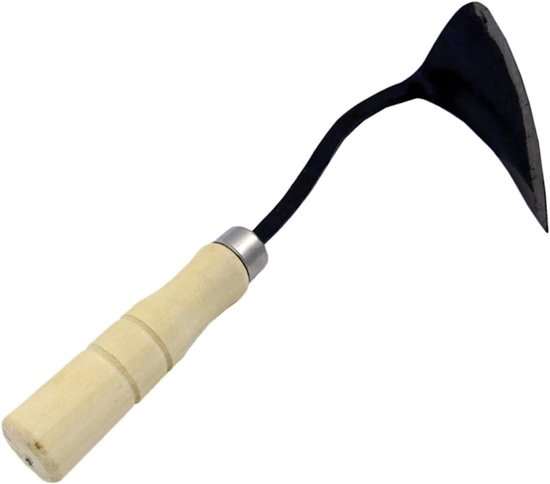 Driehoekige Tuin hak - Tuinhak Wieden hak - Onkruid verwijderen - Ergonomisch houten handvat - 30x13cm - Niet gespecificeerd