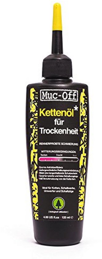 Droge kettingolie voor fiets - 120 ml, biologisch afbreekbaar smeervet voor alle weersomstandigheden