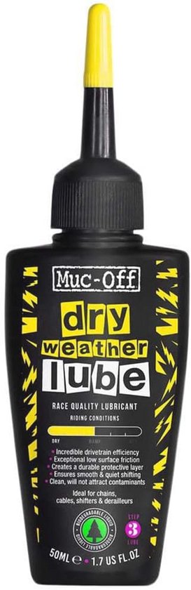 Droge kettingolie voor fiets, 50 ml, biologisch afbreekbaar smeervet, kettingspray voor alle soorten fietsen