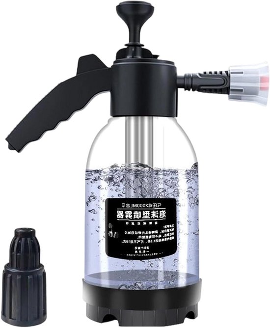 Drukspuit 2 Liter - Watersproeier Planten - Schoonmaken Balkon - Verwisselbare Kop - 2 Liter Capaciteit - Wit