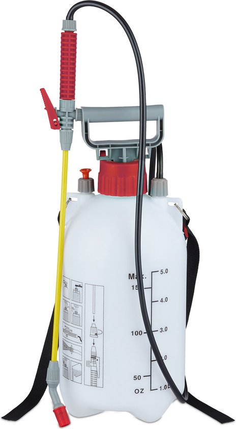 drukspuit 5 liter - druksproeier onkruid - onkruidsproeier - planten drukspuit van Merkloos	