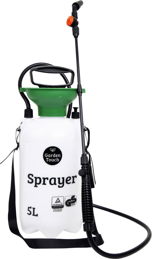 Drukspuit 5 liter inhoud | Verstelbare mondstuk | Inclusief draagriem
