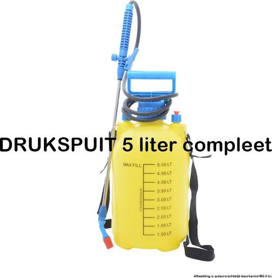 Drukspuit compleet 5 liter van Merkloos	