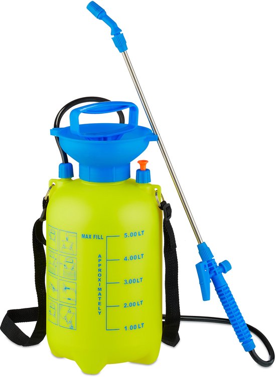 drukspuit met lans - 5 liter - verstelbare sproeikop