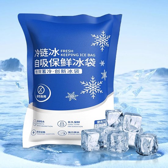 Dry Ice Packs for Shipping of Frozen Food 100 Pieces, Reusable Ice Packs Dry Ice for Shipping of Frozen Food Multifunctional Cold Freezer Package for van Merkloos	