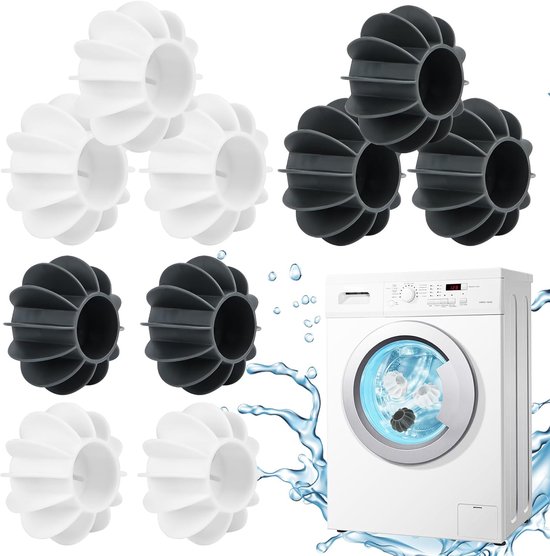 Dryer Balls, Pack of 10, Washing Balls for Washing Machine, Washing Ball for Washing Machine, Reusable Dryer Ball, Dryer Ball, Down Jacket, Tumble Dryer, Ball for Home, Clothes, Cleaning van Merkloos	