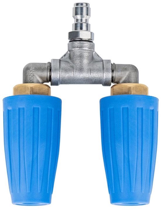Dubbele Turbo-Spuitmond - Hogedrukreiniger Accessoire - 4000 PSI - Messing en Keramiek - Voor Effectieve Reiniging - Voor Tuin en Auto