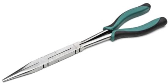 Dubbele X-tang met rechte langeneuskaken en antislip handgrepen voor krappe ruimtes van Merkloos	