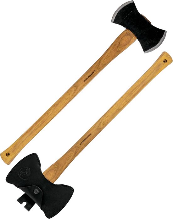 Dubbelzijdige Michigan Bijl - Stevig Koolstofstaal Voor Houtbewerking en Outdoor van Merkloos	