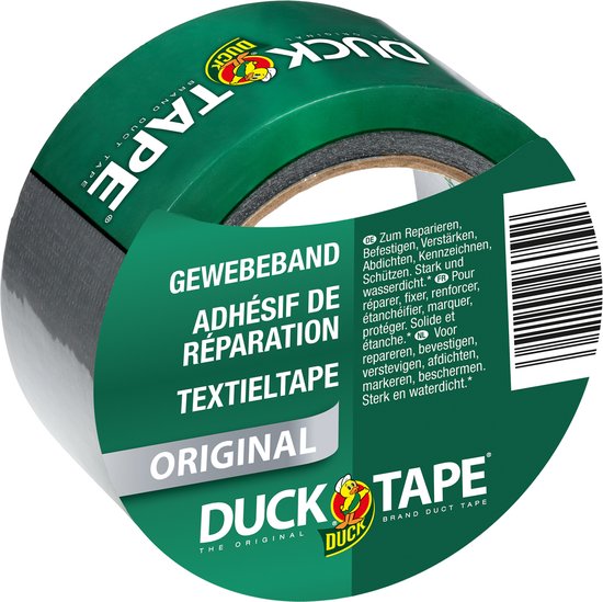 Duck tape – 50 mm x 25 m – grijs van Duck Tape