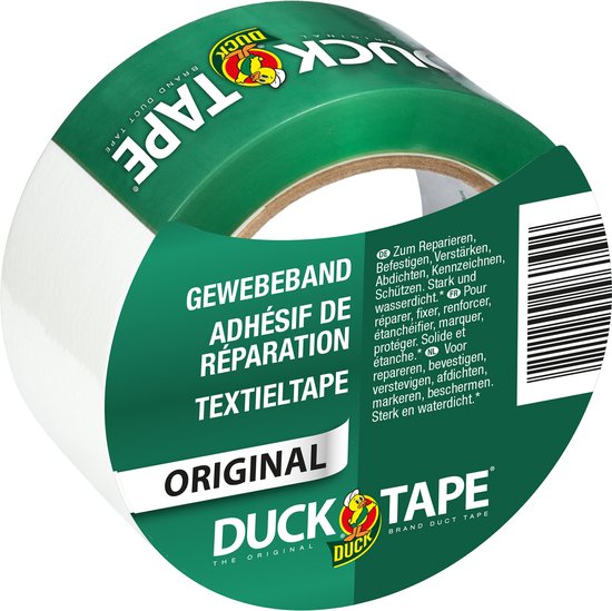 Duck tape - 50 mm x 25 m - wit van Merkloos	