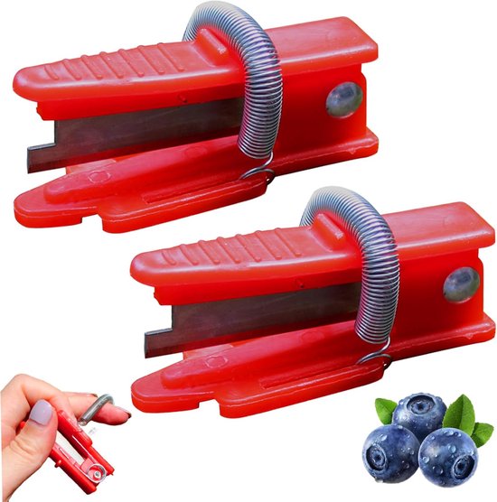 Duimmes, Duimmes voor Tuiniers, 2 Stuks Tuin-vingermes met Scherpe Snede, Tuinmes met Verstelbare Veer, Antislip Duimmes voor Tuiniers, Voor het Snijden van Groenten