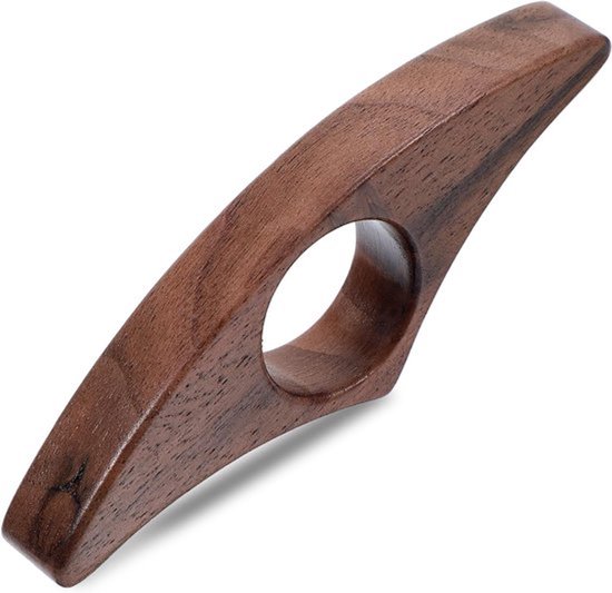 Duimpaginahouder van Walnoot - Houten Boeksteun voor Boeken - Natuurlijke cadeaus voor lezende katten - Cadeau voor boekliefhebbers - Maat Medium - 22mm