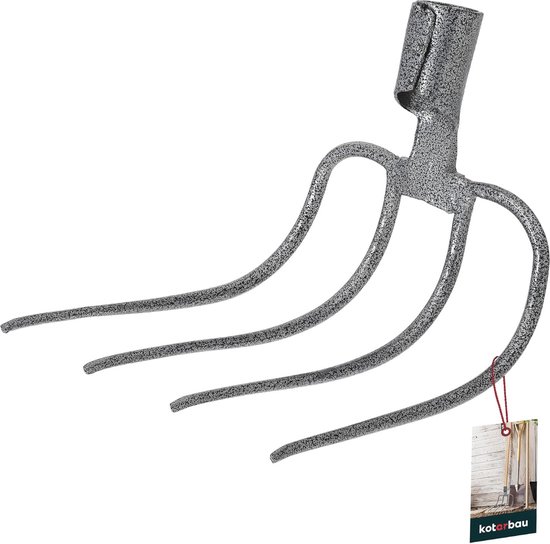 Dunghak voor Tuin en Landbouw | 4 Tanden Tuinvork, Hooivork en Mestvork zonder Merken van Merkloos	