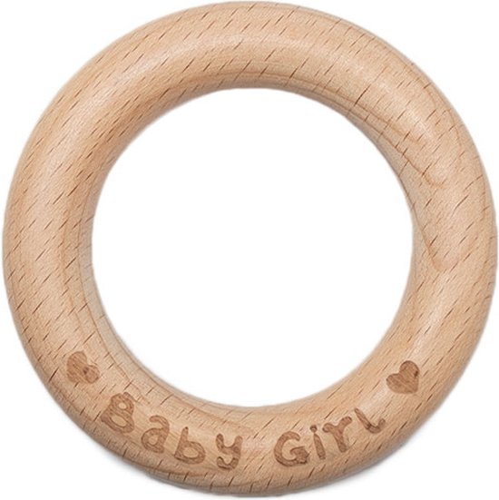 Durable Houten Bijtring Baby Girl van Durable
