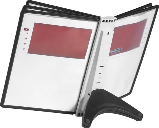 Durable Standaard voor bureaustandaard SHERPA SOHO 5 - 5540 Zwart DIN A4 Aantal meegeleverde displaypanels 5 van Durable