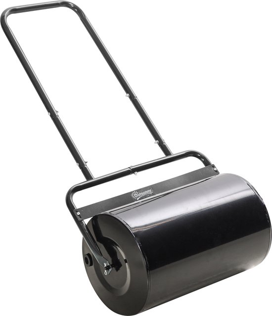 DURHAND Gazonwals met U-handgreep tuinwals tuinroller water-/zandvulling metaal 845-343 van DURHAND