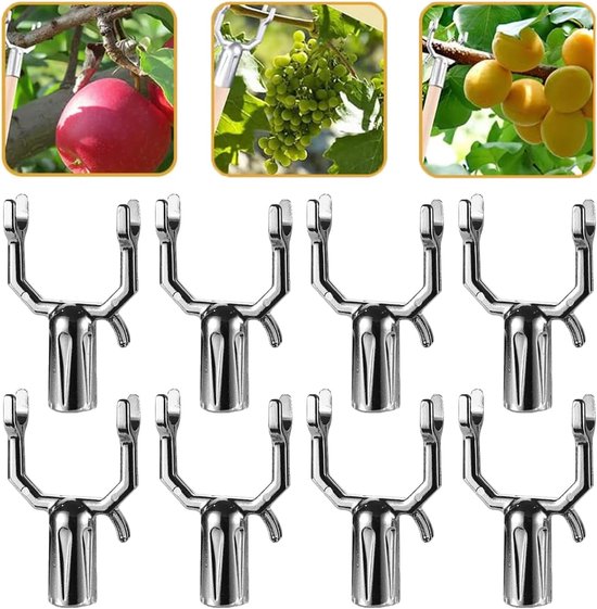 Dussdote Boomstandaard - 8 stuks - Metalen takklemmen - Voor fruitbomen - Boompalen - Plantenstandaard - Voor het ondersteunen van fruitboomtakken, boomgaarden van Merkloos	
