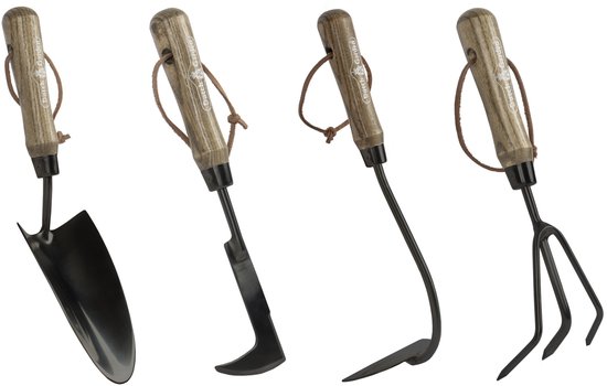 Dutch Garden – Tuingereedschapset – Handkrabber – Voegenkrabber – Verplantschepje – Handhak – Gehard staal van Dutch Garden