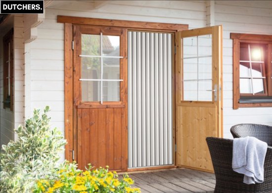 Dutchers® Deurgordijn - Deurhor - PVC Strepen - Vliegengordijn - Insectengordijn - Beige - 90x200 Cm van Dutchers®