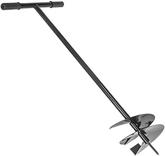 Duurzame Grondboor Ø 250 mm voor de Tuin - Ergonomische Handboor met Rubberen Handgrepen van VONROC
