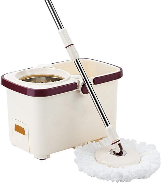 Dweil Emmer - Draai Emmer - Efficiënt Schoonmaken - Automatische Dubbele Aandrijving - 40x23x28.5 cm - A