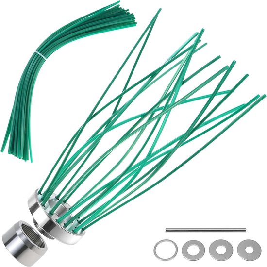 E-Ambar - Aluminium Trimmerborstel met Nylon Draden voor Bosmaaiers - Onkruidborstel - Compatibel met de meeste modellen van Merkloos	