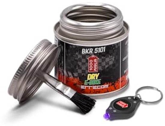 E-Bike Dry Lube Fiets Kettingolie - 60 ml Voor Droge en Stoffige Weeromstandigheden - Inclusief Borstel van Merkloos	