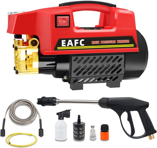 EAFC Hogedrukreiniger – 7 L/min / 200Bar - Voor Auto, Tuin, Terras en Meer - Terrasreiniger - Hogedrukspuit van Merkloos	