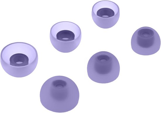 Earbuds - Compatibele Oordopjes voor Samsung Galaxy Buds 2 - 3 Pairs - 6 Stuks - Silicone Vervangende Oordopjes - Klein/Middelgroot/Groot - Lichtpaars van Merkloos	
