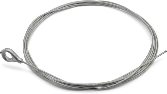 Easyboost Steel Cable Ø 1.5mm End Piece Eyelet Ø7mm Drawstring Coupling Repair Rope Lawn Mower Brush Cutter Garden - ShopVlot