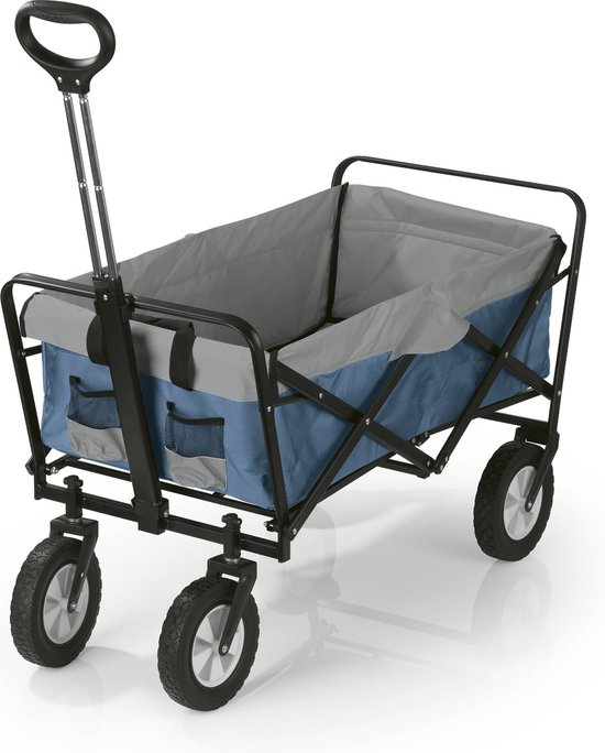 EASYmaxx opvouwbare handkar - blauw/grijs van Merkloos	