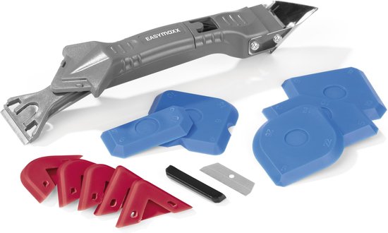 Easymaxx Siliconenverwijderaar 5 in 1, 20 cm grijs/rood van Easymaxx