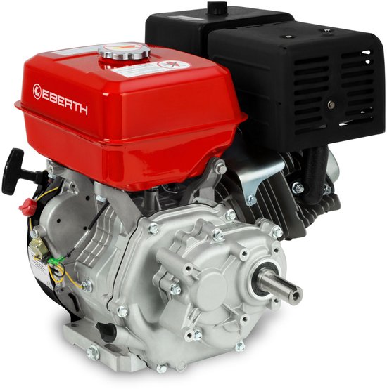 EBERTH 15 pk 11,03 kW benzinemotor, stationaire kartmotor met reductietandwielkast 2:1, benzinemotor met as van 25 mm Ø, oliepeilbeveiliging, 4-takt, 1 cilinder, 420 cc, aandrijfmotor met versnellingsbak van Merkloos	