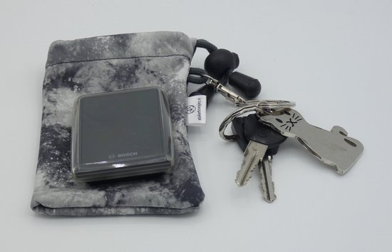 Ebike hoesje display Bosch kiox 500/ Intuvia 100/Shimano sc-en610 Space grijs softshell DLX van EBI