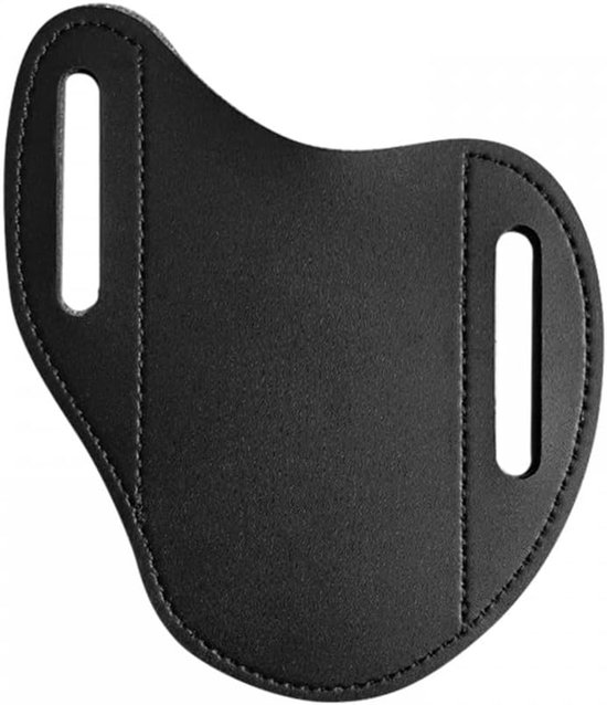 EDC messenschede van leer - inklapbaar - voor jacht - camping - Halloween - Zwart - Classique - duurzaam ontwerp van Merkloos	