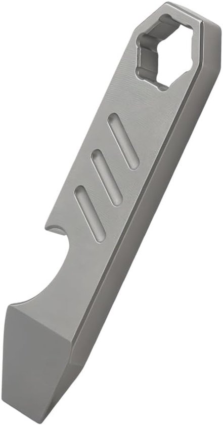 EDC Pry Bar - Sleutelhanger Multi Tool met Flesopener - Wrench - Schroevendraaier - Clip voor Outdoor - Multi Tool - Camping Accessoires van Merkloos	