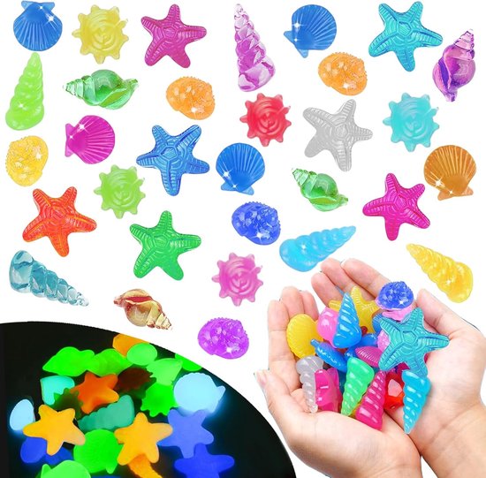 Edelsteen duiken - ca. 45 stuks acryl diamant edelstenen - set voor kinderen voor aquarium - edelsteen duiken zwembadspeelgoed - sieraden edelstenen piraat onderwater speelgoed zomer van Merkloos	