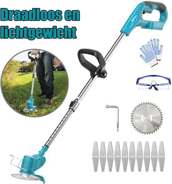 Een grasmaaier met een blad, een grasmaaier van 90 graden, een elektrische grasmaaier, een irrigatiemachine voor kleine en middelgrote tuinen zonder batterij van Merkloos	