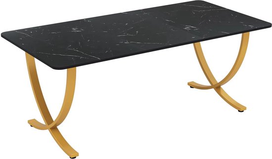 Eettafel 160cm Zwart - Praktisch en Ruimtebesparend Ontwerp - Voor Keukentafel, Eetkamer, Woonkamer en Kantoor