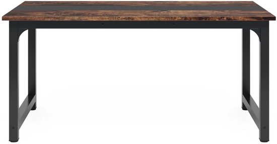 Eettafel 75 cm Bruin - 75 cm (H) × 160 cm (B) × 80 cm (D) - Voor Keuken, Eetkamer, Woonkamer en Kantoor